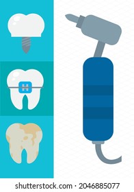 dental piece and teeth set