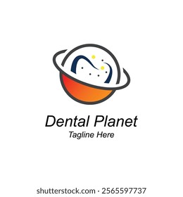 Dental Planet Logo Design Template.