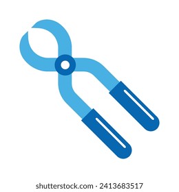 Dental pliers icons, minimalist vector illustration and transparent graphic element. Isolated on white background