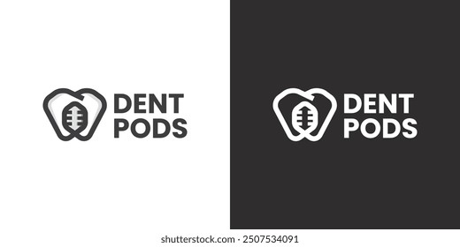 dental podcast vector logo design