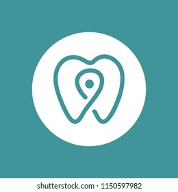 Dental Point Logo Icon Vector