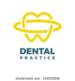 Dental Practice logo template use for your needs such clinic dental logo, dental icon, sign, label, symbol, new project, presentation, document clip art etc