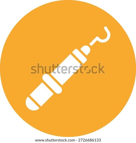 Dental Probe Vector Icon Design Illustration