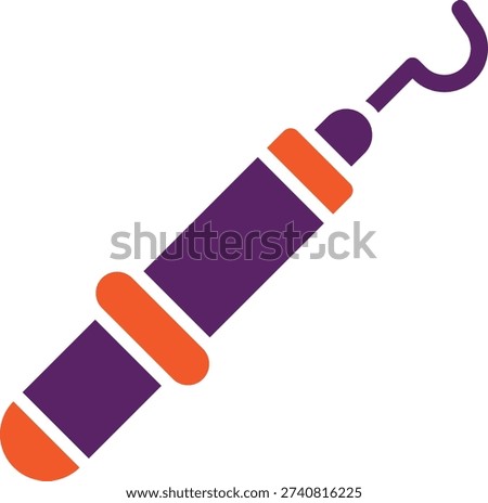 Dental Probe Vector Icon Design Illustration