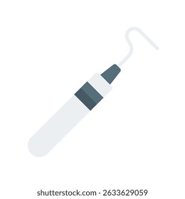 Dental Probe Vector for Oral Checkup and Diagnosis. Tooth inspection tool icon, dental hygiene design, dentist instrument concept