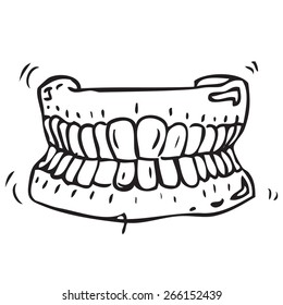 Dental Prosthesis Doodle