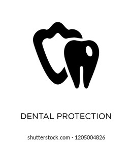 Dental Protection icon. Dental Protection symbol design from Dentist collection. Simple element vector illustration on white background.