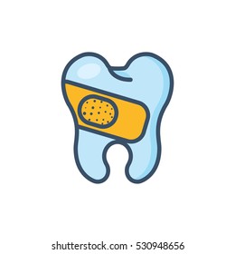 Dental Recovery Vector Logo Design Template Element