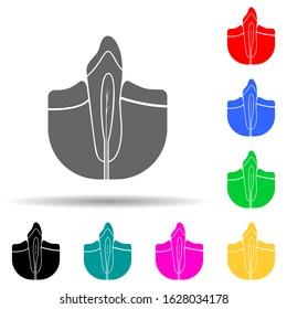 dental root multi color style icon. Simple glyph, flat vector of dental icons for ui and ux, website or mobile application