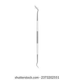 Dental scaler on white background