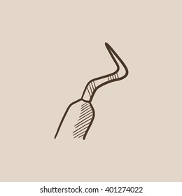 Zentaler Schrott-Skizze-Symbol.