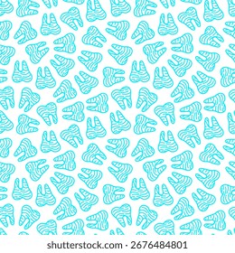 plano de fundo de padrão dental sem emenda. Dentes Dentes Padrão plano de fundo. plano de fundo de padrão de dente de doodle. tema padrão dental.