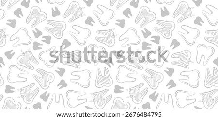 dental seamless pattern background. doodle Teeth Pattern background. doodle tooth pattern background. dental pattern theme.