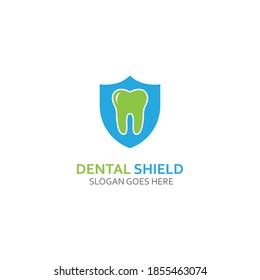 Protector dental Diseño de plantilla de logotipo vector, emblema, concepto de diseño, símbolo creativo