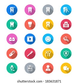 Dental simple color icons