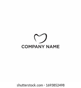 dental simple logo design vector