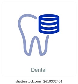 Dental and smile icon concept