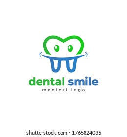 dental smile logo designs cheerful and fresh concept characters for dental care products or businesses