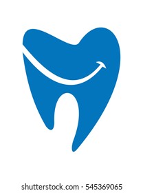 Dental smile logo vector