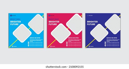 Dental social media post design