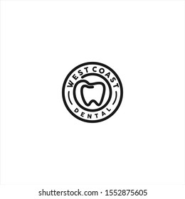  Dental stamp Logo Design Idea