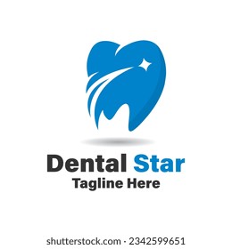 dental star logo vector icon illustration design 