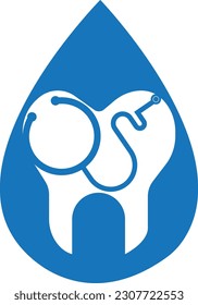 Dental stethoscope logo, Dental Clinic Logo Tooth abstract design
