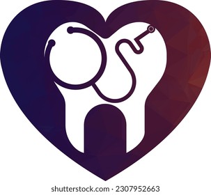 Dental stethoscope logo, Dental Clinic Logo Tooth abstract design