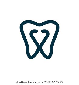 dental and stethoscope logo icon