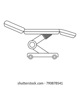 dental stretcher isolated icon