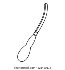 Dental suction tool icon. Outline illustration of dental suction tool vector icon for web