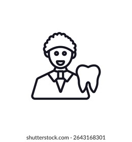 dental surgeon icon collection .design style with background