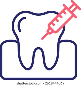 Dental Surgery Icon Color Vector Illustration