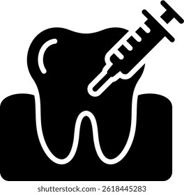 Dental Surgery Icon Glyph Vector Illustration