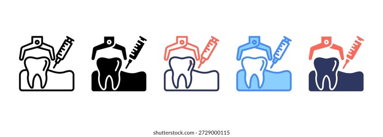 Dental Surgery Icon Set Multiple Style Collection