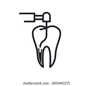 Dental surgery, dental treatment concept. editable vector.
