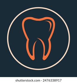 Dental symbol abstract beautiful dark blue background vector illustration design