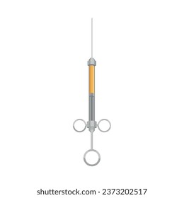 Dental syringe on white background