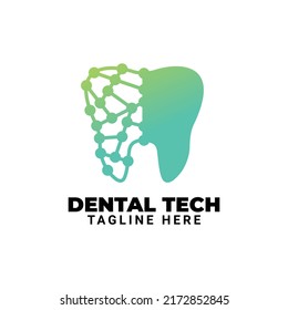 Dental tech for health medical logo design