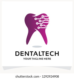 Dental Tech Logo Design Template Inspiration