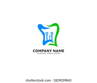 Dental Tech Logo Design Template