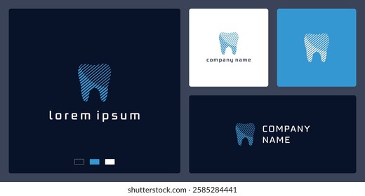 Dental tech logo design template