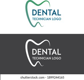 Dental Technician logo. Creative logo