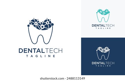 Dental technology logo design inspiration with a modern concept	