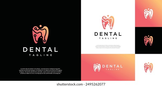Plantilla de diseño de Vector de logotipo de Tecnología dental	