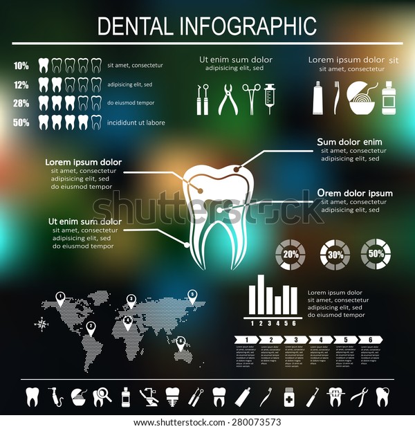 Dental Teeth Care Infographics Tooth Treatment Stock Vector (Royalty