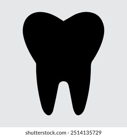 Dental Teeth icon vector silnouettes white background
