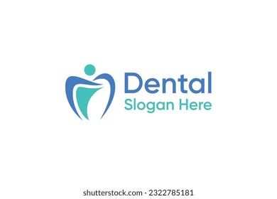 Dental teeth logo design vector