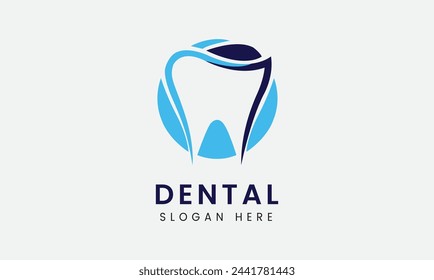 Dental teeth mouth health medical clinic logo icon symbol vector template design idea