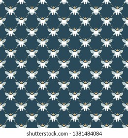 Dental Theme Seamless Pattern - Tooth fairy repeating pattern design